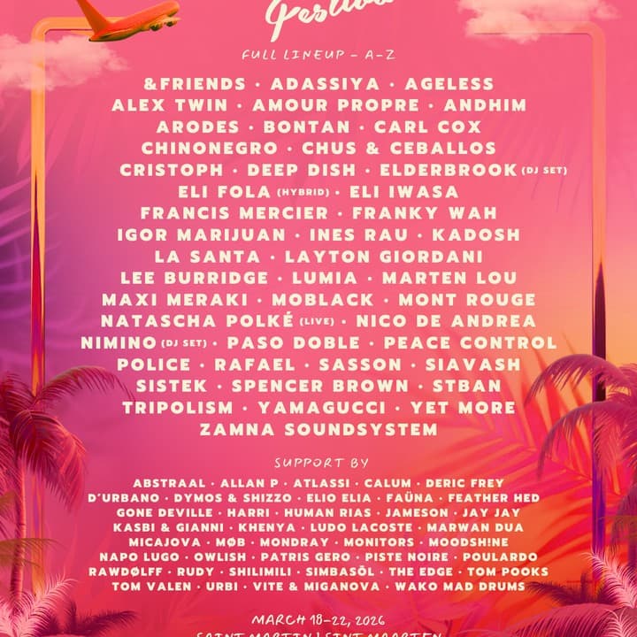 SXM Festival 2026 - Saint Martin, Caribbean